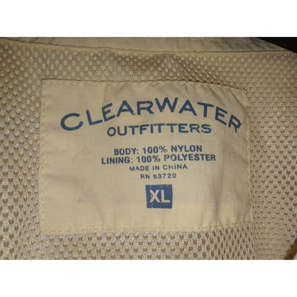 Clearwater Outfitters Short Sleeve Button Down Vented Fishing Shirt Size XLarge - Picture 7 of 7